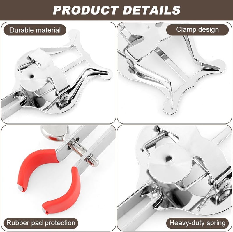 HONUTIGE Clarinet Lyre, Trombone Lyre Clip Metal Plating Clamp-On Music Clip Trumpet Trombone Sheet Music Clip General Musical Instruments Accessories for Beginners and Professionals 6.1 x 2.08 inch - Image 5